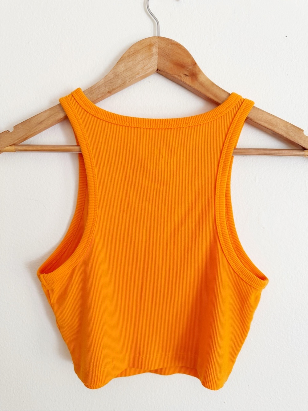 wild fable Orange Ribbed Cropped Tank medium - Picture 3 of 3